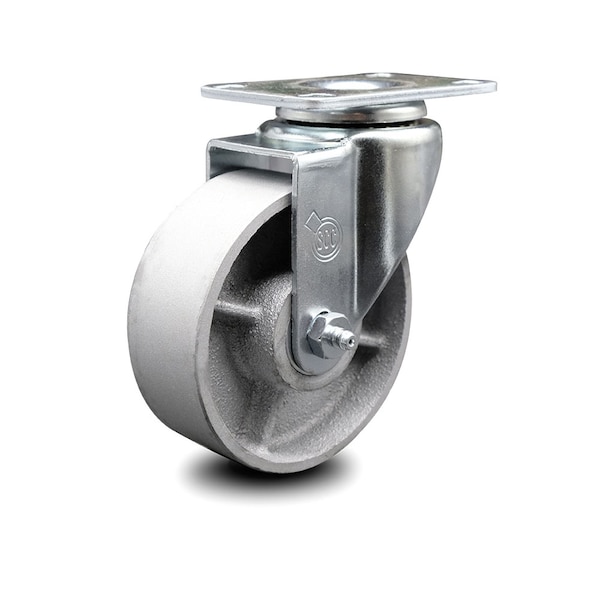 4 Inch Semi Steel Cast Iron Wheel Swivel Top Plate Caster
